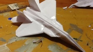 How to make the F22 Raptor Paper Airplane in 22 minutes [upl. by Attenweiler]