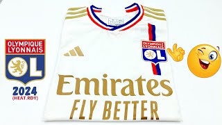 Olympique Lyonnais maillot domicile 2324 player version Unboxing amp Review  ASMR [upl. by Kordula]