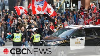 Ottawa police report arrests ticketing but Rolling Thunder rally dispersing as planned [upl. by Gardel]