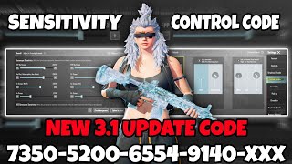 Bgmi New Update 31 Sensitivity code  Bgmi 4 finger claw control [upl. by Garling]