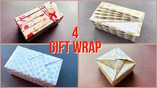 4 Easy Gift Wrapping for Christmas  DIY Gift Packing Idea  Gift Wrapping Idea giftwrap [upl. by Vasilek]