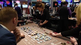 Croupiers Show Off Impressive Skills At Casino Championship [upl. by Hairam480]