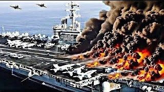 Today Iran and Houthis attacked the largest US aircraft carrier in the Red Sea [upl. by Anneirda669]