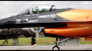 F16 J015 Orange Lion RNLAF demo [upl. by Jobye]