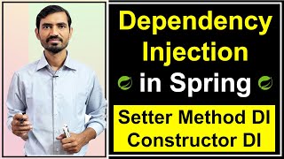 6 Ways of Injecting dependencies  Setter Method amp Constructor Dependency Injection in Spring Hindi [upl. by Glory]