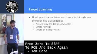 From Zero To SSRF To RCE And Back Again by Tom Cope [upl. by Stock]