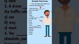 TenseTense in English GrammarGap Filling Quiz viralshort [upl. by Seumas803]