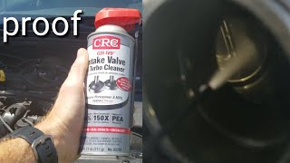 Crc intake valve and turbo cleaner bore scope results before and after best fuel cleaner [upl. by Ahsinehs]