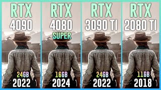 RTX 4090 vs RTX 4080 SUPER vs RTX 3090 TI vs RTX 2080 TI  Test in 20 Games [upl. by Ynohtnanhoj651]