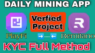 PlayFi amp Remitano Mining App Full Kyc Method  abdulqabizofficial [upl. by Terri]