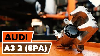 Wie AUDI A3 2 8PA Bremssattel hinten wechseln AUTODOC TUTORIAL [upl. by Naji]