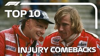 Top 10 Injury Comebacks in F1 [upl. by Tess]