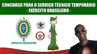 CONCURSO SERVIÇO TÉCNICO TEMPORÁRIO PARA A ENFERMAGEM  EXÉRCITO BRASILEIRO [upl. by Nagaet]