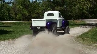 Lifted 1948 Ford F1 4x4 Pickup  Hot Rod Mud Truck [upl. by Llyrat332]