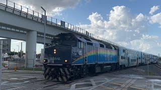 Great P5 from TriRail 809  Miami Airport Trains [upl. by Esina]