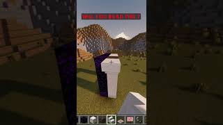 Minecraft White Nether Portal Design minecraftbuilding [upl. by Lytsirk]