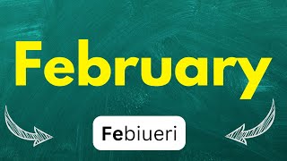 Cómo pronunciar February Febrero en inglés [upl. by Thurlow]