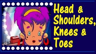 Head and shoulders knees and toes With Lyrics nursery rhymes [upl. by Demodena]