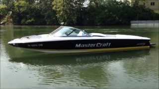 2003 MasterCraft ProStar 197 Black Yellow White On Water [upl. by Yllop]