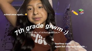 GRWM FOR THE FIRST DAY OF 7TH GRADE  😛😛 2023 [upl. by Eima]