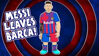 😭Messi leaves Barcelona😭 Lionel Messi farewell song press conference [upl. by Ekalb]