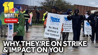 Port workers in Baltimore join nationwide strike [upl. by Stephanie813]