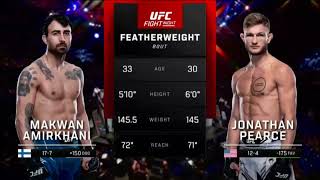 Jonathan Pearce vs Makwan Amirkhani UFC London 2022 [upl. by Aicilev]