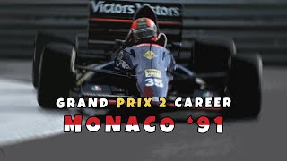 Grand Prix 2  Monaco Qualifying Lap  1991 Mod [upl. by Garrik]