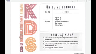 Limit yayınları Konu Değerlendirme Sınavı KDS1 Geometri çözümler 2024 [upl. by Floria808]