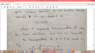 lecture 47 Transformations of random variable monotonically increasing functionPTSPBTechJNTU [upl. by Iruj]