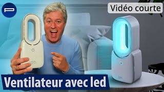 Ventilateur nomade sans rotor avec LED RVB Sichler Haushaltsgeräte PEARLTVFR [upl. by Petracca]