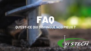 Quelles sont les différences majeures de nos pieux vissés   FAQ Pieux Vistech [upl. by Assyli234]