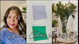 Color Trends Of 2024  Home Decor Colors Of 2024  My Spring Colors 2024 [upl. by Aneryc]