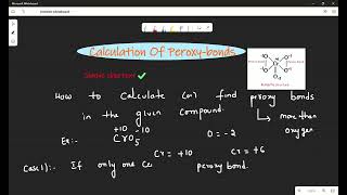 Calculation of peroxybonds lpschemistryclassesperoxybond [upl. by Pernas]