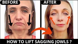 🛑 EFFECTIVE FACIAL EXERCISES TO TONE JOWLS CHEEKS LAUGH LINES EYES FOREHEAD LINES  SUBTITLES [upl. by Ardnikat]