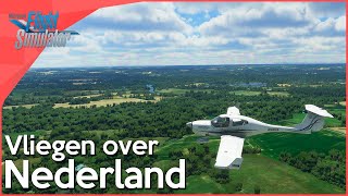 Vliegen Over Nederland ZO MOOI  Microsoft Flight Simulator 2020 [upl. by Donelu]