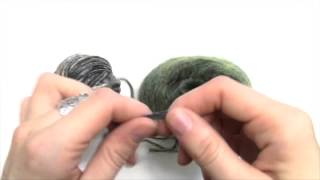 HowTo Knitting Two Strands of Yarn Together [upl. by Espy]