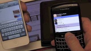 iOS 5 iMessages vs BlackBerry BBM [upl. by Deerdre]