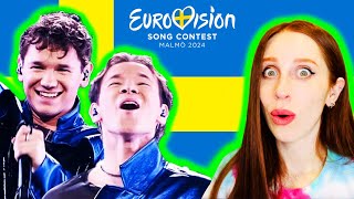 LETS REACT TO SWEDENS SONG FOR EUROVISION 2024  MARCUS amp MARTINUS quotUNFORGETTABLEquot [upl. by Neerac667]