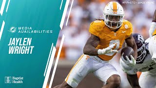 Jaylen Wright quotcant wait to get goingquot  Miami Dolphins [upl. by Aketal]