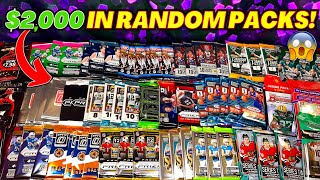 OPENING OVER 2000 WORTH OF RANDOM SPORTS CARD PACKS🤯 TONS OF AMAZING PULLS🔥 [upl. by Koehler]