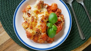 Gnocchi quotAl Fornoquot mit Hackfleisch Sauce Rezept  Oven Baked Gnocchi with Meat Sauce  ENG SUBS [upl. by Lennej647]