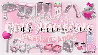 Aesthetic Pink Accessories Codes amp Links  Roblox Bloxburg Berry Avenue Brookhaven [upl. by Elletnuahs]