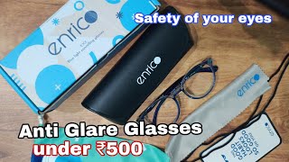 Enrico Anti Glare Glasses Unboxing  Amazon finds [upl. by Scotney]