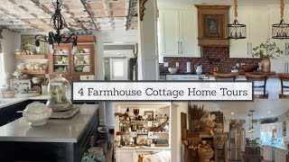 4 Antique Farmhouse Cottage Style Home Tours  Music Only Tour  Vintage Decor Decorating Ideas [upl. by Araes]