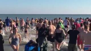 Jacksonport 31st Annual Polar Bear Club plunge [upl. by Roseann595]