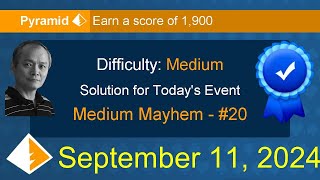 Event\Medium Mayhem 20 Pyramid  September 11 2024 [upl. by Nanis907]