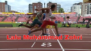 Full Video Muhammad Zohri 18 tahun Juara Dunia Atletik 100m [upl. by Orihakat]