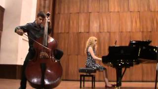 Tchaikovsky Old French Song on Double Bass [upl. by Anelegna]