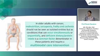 EUGMS 2023  Paula Ravasco  Malnutrition sarcopenia frailty  management of ONCOGERIATIC patient [upl. by Elatsyrc439]